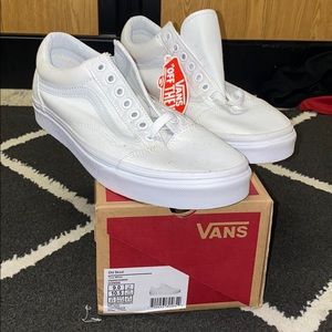 Old Skool Vans “True White”
